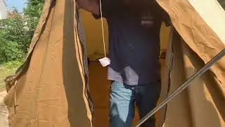 How to set up Teton sport 20 inch canvas tent turtorial