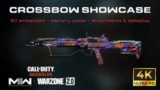 Crossbow Showcase - All animations, mastery camos, attachments & gameplay - COD: MW2 (2022) [4K]