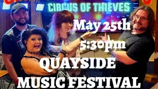 Circus Of Thieves (pop punk band) at Quayside Music Festival 25.5.25