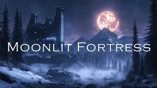 Moonlit Fortress - Calm Fantasy Winter Mountain - Relaxing Medieval Soundscapes For Sleep