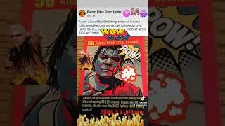 1pm(Aedt) 2moro, 2x world Record attempts by Adam The Chilli king!!! Live @ fb Burninbitesdownunder