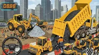 JCB City Road Construction Simulator 3D - Heavy JCB Truck Driving - JCB Wala Game - Android Gameplay