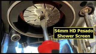 Let's install a 54mm HD (high diffusion) Pesado shower screen | Breville Espresso Machine