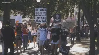 Hundreds of activists participate in political rallies across Northern California