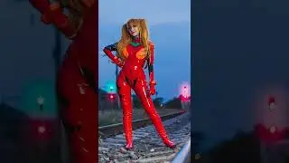 Asuka Langley cosplay photoshoot BTS #fotografoqueretaro #asukacosplay #asukalangley #cosplaymexico