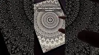 digital mandala, digital mandala art, digital mandala tutorial, mandala art, easy digital mandala