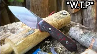 The best edc fixed blade in existence??? WTP Knives Inflictor EDC Hard Use Testing.