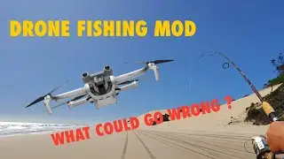 Drone FISHING Mod - how to make a cheap bait release for your drone for beach fishing. 🎣