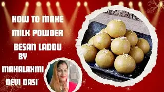 How to make Milk Powder Besan Laddu#govardhan #iskcon #viral video#srisriradhagovinddevtemple