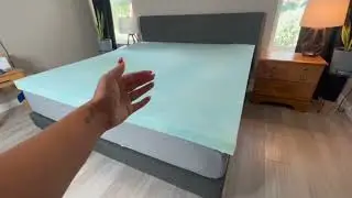 LINENSPA Memory Foam Mattress Topper, 3 Inch Gel Infused Memory Foam, Cooling and Pressure Relieving