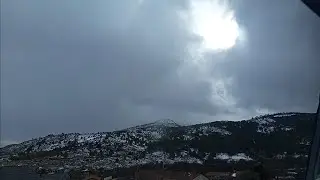 Fusi&oacute;n de nieve granulada y graupel. Chubasco convectivo helado, Sierra Norte, Madrid 25 Enero 2026