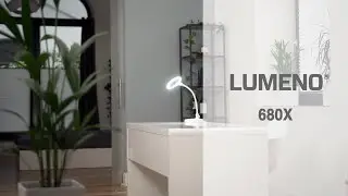 Lumeno 680X LED Lupenleuchte mit 30 SMD-LEDs, Klemme, Tischfu&szlig; und Schwanenhals, schwarz oder wei&szlig;