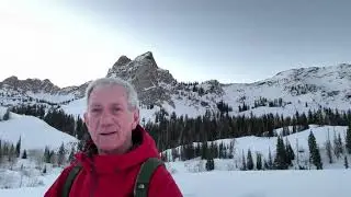 Lake Blanche early morning winter sky color.