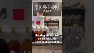 Racking MEAD Live on TikTok Live! Tonight at 9pm EST! #mead #honeywine #homebrew #tiktoklive