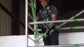 Como Usar Arnes Seguridad Correctamente en Andamio Con Lineas Dobles-Entrega en todo Mexico