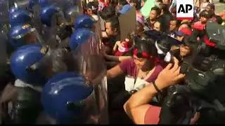 Anti Trump protest near Manila's US embassy