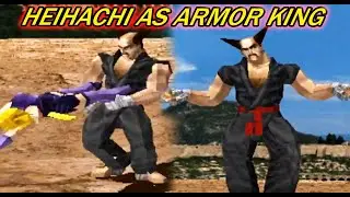 [TAS] Heihachi With Armor King's Moves Gameplay - Tekken 2 (Arcade Version) (Requested)