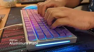 Glorious GMMK Pro Plate Comparison | PC vs Aluminum vs Brass