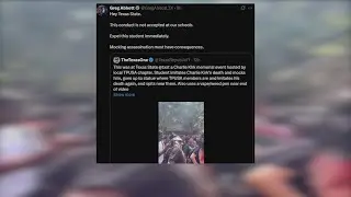 Texas State student expelled from university after he was seen on video mocking Charlie Kirk's death