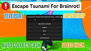[Auto Collect Cash]Escape Tsunami For Brainrot script