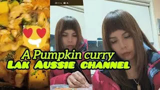 แกงกะทิฟักทองอกไก่ Pumpkin curry with chicken