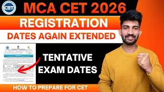 Mca cet Dates Extended Again | Mca cet Exam Dates 2026