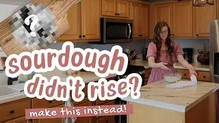 How To Save Sourdough Bread That Didn't Rise - Making Focaccia With Sourdough Fail