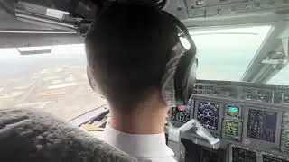 KIAD Washington Dulles | Daytime Landing in USA | EMB 135 Legacy 650 | Cockpit View