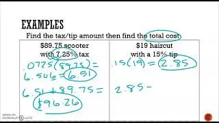 Sales Tax and Tips