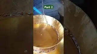 Part 2 | Traditional base soldering for brass bowl #coppersmith #soldering #handmade