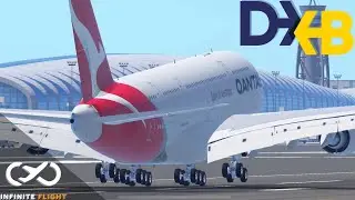 22 MINUTES OF PLANE SPOTTING AT DUBAI INTERNATIONAL AIRPORT | Infinite Flight