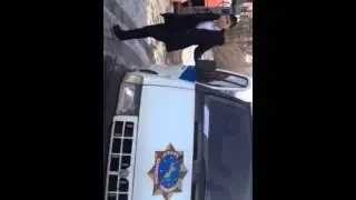 Тоннировка служебного авто Финполиции Талдыкорган