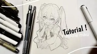 How to draw Hatsune Miku || Full Tutorial || Easy Steps