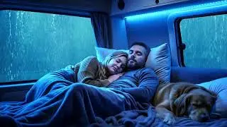 Rain in Car at Night 🚗 Sleep Sounds ASMR to Fall Asleep and Recharge