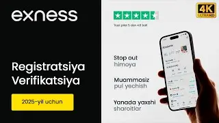 Exness brokeridan ro'yxatdan o'tish va verifikatsiya qilish | Broker hisob ochish☑️