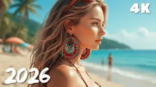 Tropical Coast Serenity 🌴 Chill Deep House 4K UHD 2026 | Blue Shore Beats