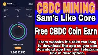 CBDC MINING | You Missed SATOSHI CoreDao? Don't Miss CBDC | PoW Consences Project #mining #crypto