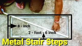 How To make Metal Stairs Steps | iron stair steps Keiser banae.