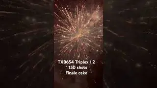 TXB654 Triplex 1.2&rdquo; 150 shots 22kg #fireworks #compoundcake #oudennieuw#silvesterfeuerwerk  #pyro