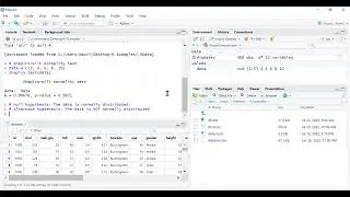 [Statistics with R] 5 - Shapiro-Wilk Test for Normality