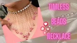 Beaded necklace tutorial | diy necklace | Hand made jewelry | jewelry making at home |