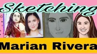 Fanart Marian rivera/3rd try sa aking artsmats/brutfuner ,vellumboard,mechanical pencil,