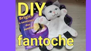 DIY fantoche Gata Brigith em feltro