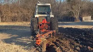 JI Case 1570 Plowing In The Garden