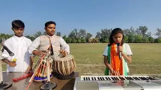Hariom Tabla Tarang | Beti hindustan ki | India | Music | Poorvi | Allons Public School | देश भक्त
