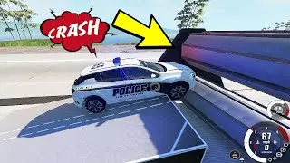 Epic POLİCE CAR CRASH Large Spinner Destroying | BeamNG Drive | #7