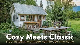 Vintage Farmhouse Tiny House Inspiration: Small Space Living with Character