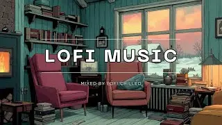 Chilled Cabin Lofi Hip Hop   Cozy Winter Beats for Study Focus Sleep Music 24/7