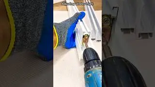 Aluminium sliding window adjustable wheel installation #aluminiumfabrication #tricks #tools #shorts