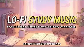📚 Lo-Fi Study Music: Focus & Calm Ambient Beats for Deep Work | Clinically Proven Concentration 🎧